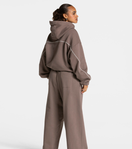 Sudaderas con Capucha para Mujer, Tallas Grandes, Diseño Moderno, Bordado con Letras, Color Sólido, Alta Calidad, Sudaderas Holgadas para Primavera/Otoño - Product Image 2