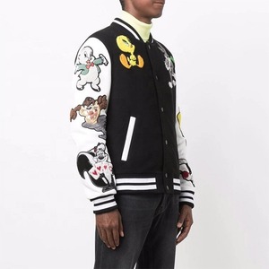 Nouvelles vestes universitaires en coton 100% de haute qualité, style tendance, couleur personnalisée, vente en gros, unisexe, respirantes, grandes tailles, hiver - Product Image 4