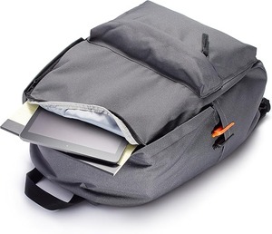 Basics Classic School <b>Backpack</b> with Multiple Compartments, Sturdy Construction, Adjustable <b>Straps</b> - Grey - Product Image 1