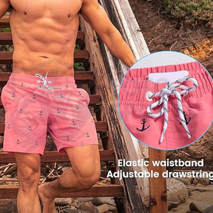 กางเกงขาสั้นผู้ชายสำหรับฤดูร้อน ดีไซน์ใหม่ ผ้าเนื้อนุ่ม ระบายอากาศได้ดี เอวยางยืด น้ำหนักเบา เหมาะสำหรับวิ่ง ผลิตตามสั่งจากซัพพลายเออร์ชั้นนำ - Product Image 3