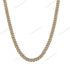20inches 6MM Iced Cuban Link <b>Chain</b> 925 Sterling <b>Silver</b> Diamond Wedding <b>Extended</b> Clasp Thick Miami Luxury Statement Hip Hop - Product Image 2