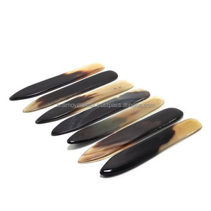 <b>Bridal</b> Eco-Friendly Polished Buffalo Horn Wedding Program Holder with Engraved Design and Gift <b>Box</b> - Product Image 4