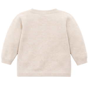 Cárdigan de punto neutro para bebé, suéter de algodón suave de manga larga con botones en la parte delantera para recién nacidos, bebés y niños pequeños, para uso diario. - Product Image 2