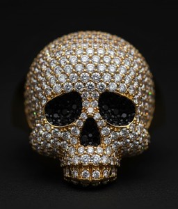 Luxury Skull Bling <b>Ring</b> for Men Iced Out Hip Hop Design 925 <b>Silver</b> 10K 14K Gold Finish Heavy <b>Statement</b> Fashion Jewelry Gift - Product Image 4
