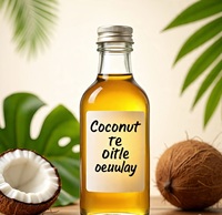 Aceite de Coco Puro 100% Prensado en Frío, Orgánico, Marca Privada Himveda, para Masajes Corporales, Hidratante, SPA, Relajante, para Dolores Musculares, con Semillas de Lavanda