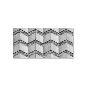 Carrelage mural en céramique haute profondeur 300x600 mm pour façade extérieure de bâtiment, maison, villa, collection design moderne - Product Image 1