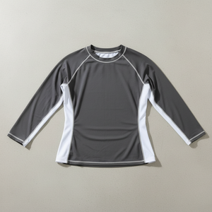 Quick Dry Men's Rash Guard Long Sleeve <b>Surfing</b> Swimwear Polyester/Nylon 100% Sun Protection rash guard - Product Image 4