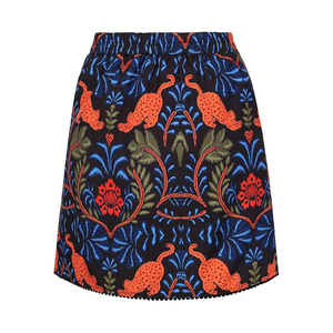 Falda Hawaiana Bordada Personalizada para Mujer, Estilo Tropical Aloha, para Vacaciones de Otoño, Estilo Isleño, Fluida, 100% Algodón - Product Image 3