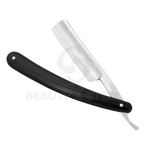 Navaja de Barbero Profesional de Hoja Recta con Mango de Resina de Mármol Gris y Soporte de Cuchilla de Acero Inoxidable de Alta Calidad - Product Image 6