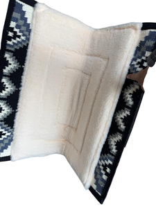 Sous-selle Western en laine 100% Nouvelle-Zélande, tissée à la main, pour concours, avec 100% laine mérinos, couverture pour cheval, équipement équestre - Product Image 4