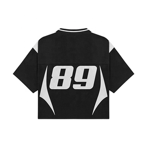 เสื้อฟุตบอลอเมริกันแบบกำหนดเอง คุณภาพสูง ระบายอากาศได้ดี ผลิตจากโพลีเอสเตอร์ 100% พิมพ์ลายด้วยความร้อน ไซส์ใหญ่ ชุดทีม OEM ขายส่ง - Product Image 6
