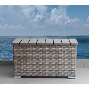 Elegante Grupo de Sofás de Mimbre para 4 Personas, Completamente Ensamblado, con Cojines Afelpados para Reuniones al Aire Libre - Product Image 4