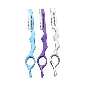 7 rasuradoras de entresacar de color personalizado, rasuradora de afeitar con mango de acero inoxidable, rasuradora de barbería de alta calidad, duradera y de precisión. - Product Image 4
