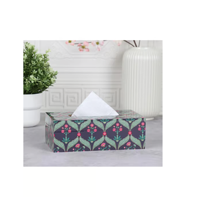 Caja de pañuelos de madera de mango con impresión en esmalte premium para oficina, hogar y hotel al precio más bajo. - Product Image 4