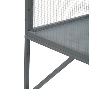 Gris foncé bois fenêtre perchoir maison résistant aux intempéries chat extérieur enceinte soleil feuille toit mural chat fenêtre animaux maisons meubles - Product Image 5