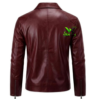 Veste de moto pour homme en cuir véritable blanc, écologique, vintage, coupe ajustée, col rabattu, fermeture éclair, coupe-vent pour l'hiver