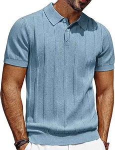 Chemises polo en coton doux de haute pureté personnalisées pour hommes, anti-rides, taille oversize - Product Image 2