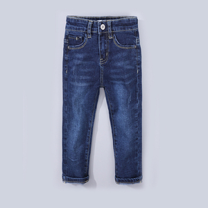 Jeans en denim pour enfants de haute qualité en coton avec motif 3D, service OEM, couleurs personnalisées, logo, vêtements décontractés pour tous les jours, confortables et extensibles - Product Image 3