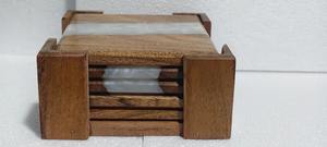 Sous-verres en marbre et bois de haute qualité, gravés sur mesure, sous-verres en marbre et bois pour boissons - Product Image 4