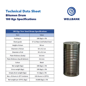 Producto de Betún Wellbank, Betún 60/70 80/100 40/50, Singapur, Filipinas, Indonesia, Malasia, Tailandia, Timor Oriental, Australia, Nueva Zelanda - Product Image 6
