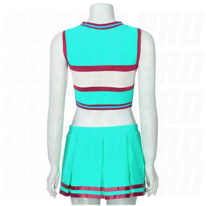 Uniformes de cheerleading en polyester, couleur et logo personnalisables, service OEM, vêtements de sport de haute qualité, respirants et confortables - Product Image 2