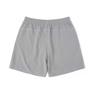 Stretch mens gym shorts with moisture control quick dry polyester fabric and adjustable waistband oem factory supply - Product Image 3