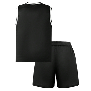 Ensemble de maillots de football unisexes personnalisés – Maillots de football respirants à manches courtes, 100 % polyester, séchage rapide, évacuation de l'humidité, toutes saisons - Product Image 2