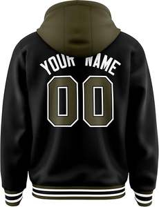 Veste d'hiver confortable pour homme, style Letterman, col montant, logo sur le devant, coupe-vent, haute qualité, écologique, à prix raisonnable - Product Image 5