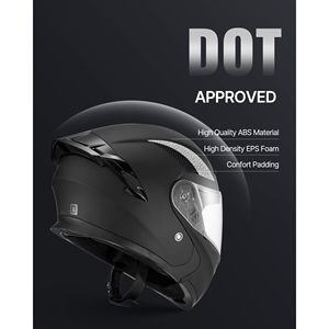 Casco Modular para Motocicleta con Visera Transparente Grande para Adultos, Cómodo para Motocross, Carreras y Uso en Calle - Product Image 3