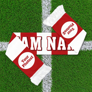 Écharpes de football en tissu tricoté uni, 100% haute qualité, impression de logo personnalisée, écharpes unisexes très vendues - Product Image 4