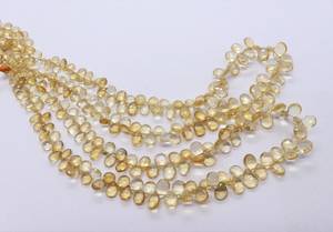 Cuentas de Citrino Natural Amarillo AAA, Forma de Pera Facetada, 5x7-7x10 MM, Cuentas de Citrino Facetadas de 16 Pulgadas - Product Image 5