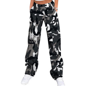 Pantalones Cargo Casuales de Lona Premium para Mujer, Cintura Media, Corte Regular, para el Estilo Diario de Invierno y Salidas de Fin de Semana - Product Image 1