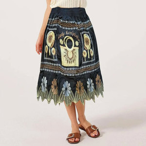 Falda Micronesiana con Bordado Personalizado, Material de Algodón Transpirable, Estilo Isleño del Pacífico - Product Image 5