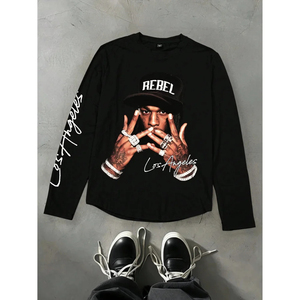 เสื้อยืดผู้ชายคุณภาพสูง MOQ ต่ำ ไซส์ใหญ่ รับผลิตเสื้อยืดแบรนด์ของคุณเอง พิมพ์ลาย ผ้าฝ้าย เสื้อโอเวอร์ไซส์ OEM ขายส่ง เสื้อยืดสตรีทแวร์ 2026 - Product Image 1