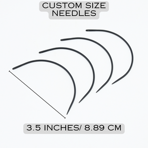 Agujas de coser para extensiones de cabello, en forma de C, curvadas, herramientas para la fabricación de pelucas, para la instalación de tramas de cabello y costura de extensiones. - Product Image 4