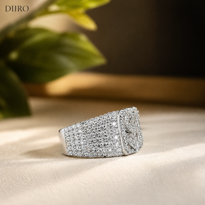 luxury Iced Moissanite Proposal <b>Ring</b> Round Brilliant Diamond Hip Hop Jewelry 925 Sterling <b>Silver</b> for <b>Men</b> <b>Ring</b> - Product Image 6