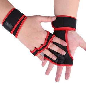 Nouveaux gants verts pour hommes, style moderne, pour la musculation, l'haltérophilie et le bodybuilding, avec poignets ajustables et demi-doigts. - Product Image 3