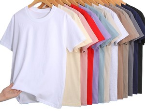 T-shirt homme à manches courtes, col rond, coupe ample, en coton lourd 200G, broderie personnalisée avec logo OEM, prix usine Chine Bangladesh - Product Image 5
