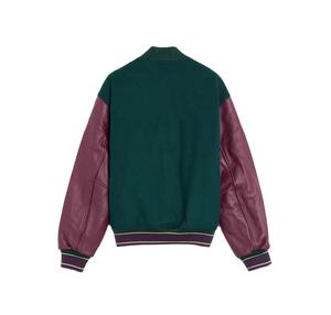 Veste d'hiver pour homme de haute qualité, veste universitaire en laine avec broderie personnalisée de l'équipe, manches en cuir, veste de style streetwear, veste varsity - Product Image 2