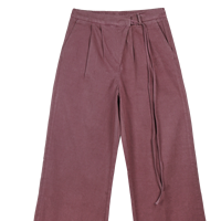 Pantalon décontracté pour femme, coupe mi-ample, couleur unie, jambe large, lavable, avec cordon de serrage, pour usage quotidien, durable
