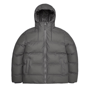 Blouson matelassé à capuche pour homme, hiver, décontracté, épais, rembourrage en polyester, coupe-vent, fermeture éclair, couleur unie, coupe ample, longueur standard - Product Image 5