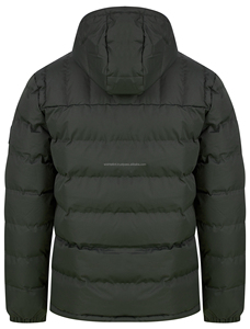 Blouson matelassé pour homme à capuche doublé de micro-polaire matelassé imperméable respirant écologique de haute qualité - Product Image 6