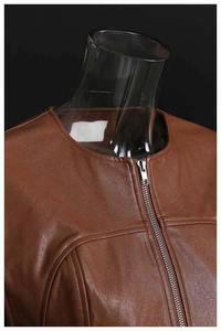 Haut court en cuir de haute qualité pour femme, personnalisé, double couche, imprimé, pour l'hiver, soirées, mode, design OEM - Product Image 4