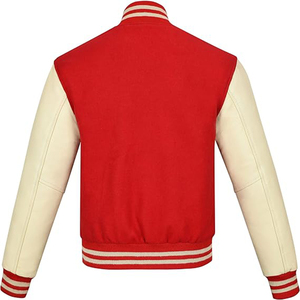 เสื้อแจ็คเก็ตเบสบอลทรงนักบินสำหรับผู้ชาย สไตล์วิทยาลัย สีพื้น สำหรับคู่รัก ใส่ลำลองช่วงฤดูใบไม้ผลิ - Product Image 2