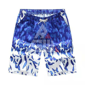 Mens Board Shorts Summer Beach Canvas 100% Polyester Knitted Mid Quick-dry Casual <b>Heat</b>-Transfer Print <b>Knee</b> Length Plus Size - Product Image 5