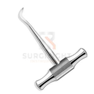 Instrumento Quirúrgico Dental de Acero Inoxidable Angulado Izquierdo Tipo X-Bar para Elevación Precisa de Raíces Dentales de SurgiRight - Product Image 5