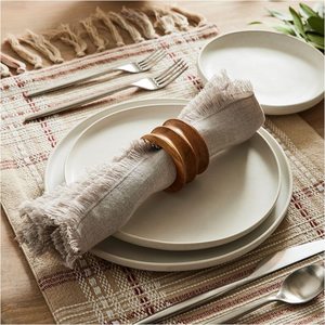 Anillos de Servilleta de Madera, Adornos Rústicos para Mesa, para Recepciones de Boda, Banquetes, Fiestas y Cenas Elegantes - Product Image 1