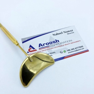 Plasma or demi-lune miroir en acier inoxydable beauté marque privée extension de cils cils inspection miroir durable - Product Image 4