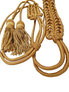 Fashion Gold Silver Bullion Wire Aiguillette Customized Band With Two Tassels Ceremonial Dress Cord 2026 Aiguillettes - Product Image 6