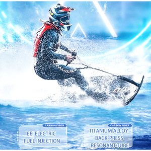 Tavola da Surf Elettrica PSJF09a con Motore a Benzina da 110cc, Velocità 64 km/h, Profondità d'Acqua 60cm, Sistema di Gestione EFI, Sicurezza P - Product Image 3